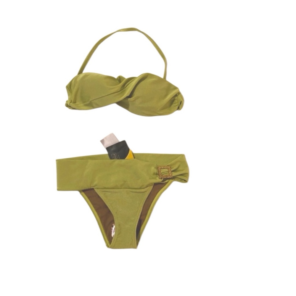CIA.MARITIMA Avocado Green Bikini - S NWT